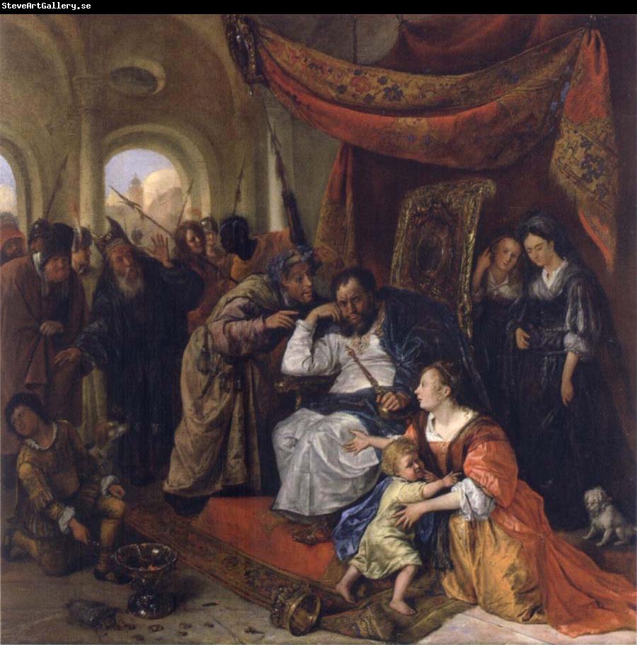 Jan Steen Moses trampling on Pharaob-s crown